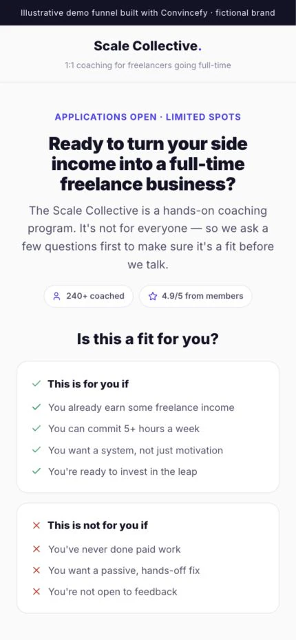 Coaching · 1:1 demo preview